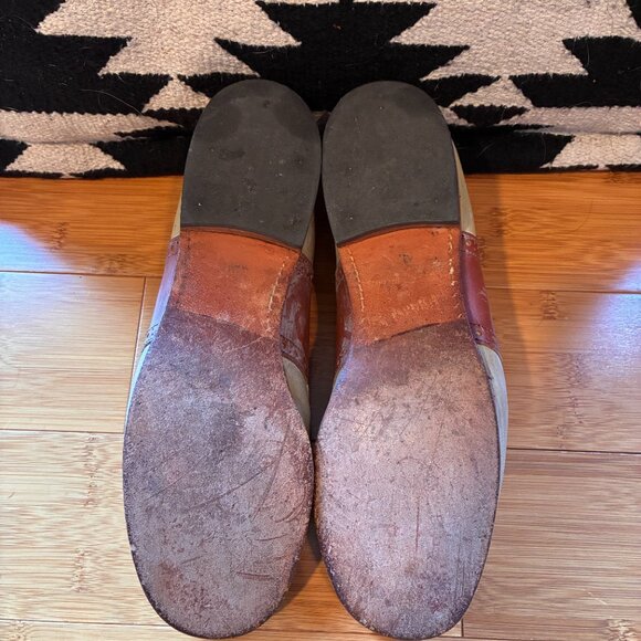 Vintage Spaulding Saddle Shoes leather soles women's 9 Swing Dance Retro - Picture 3 of 5